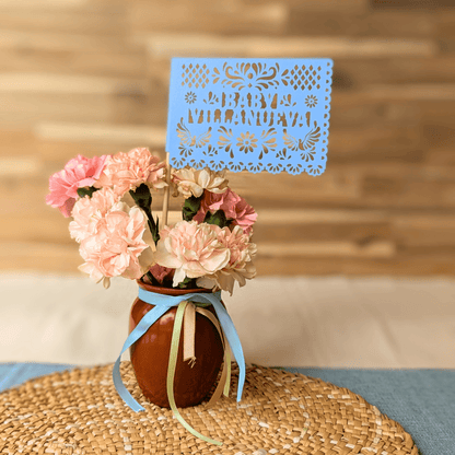 Blush Pink Cielito Lindo Baby Shower Flags - Lula Flora