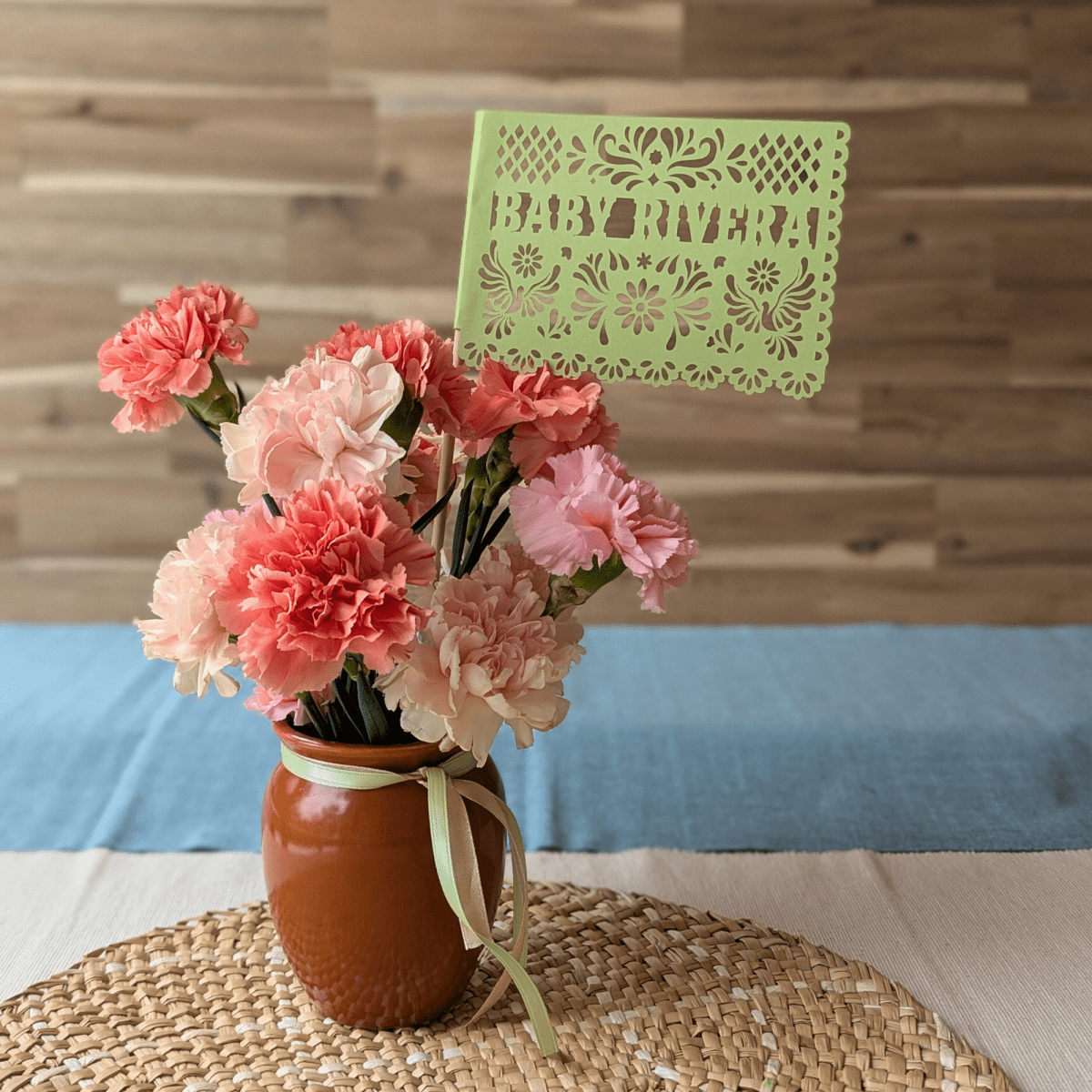 Blush Pink Cielito Lindo Baby Shower Flags - Lula Flora
