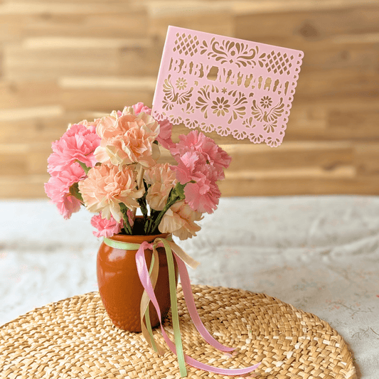 Blush Pink Cielito Lindo Baby Shower Flags - Lula Flora