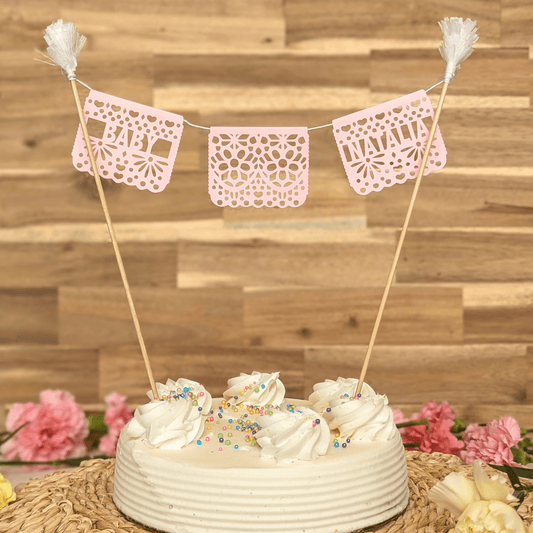 Cielito Lindo Baby Shower Cake Topper - Pink/Girl - Lula Flora
