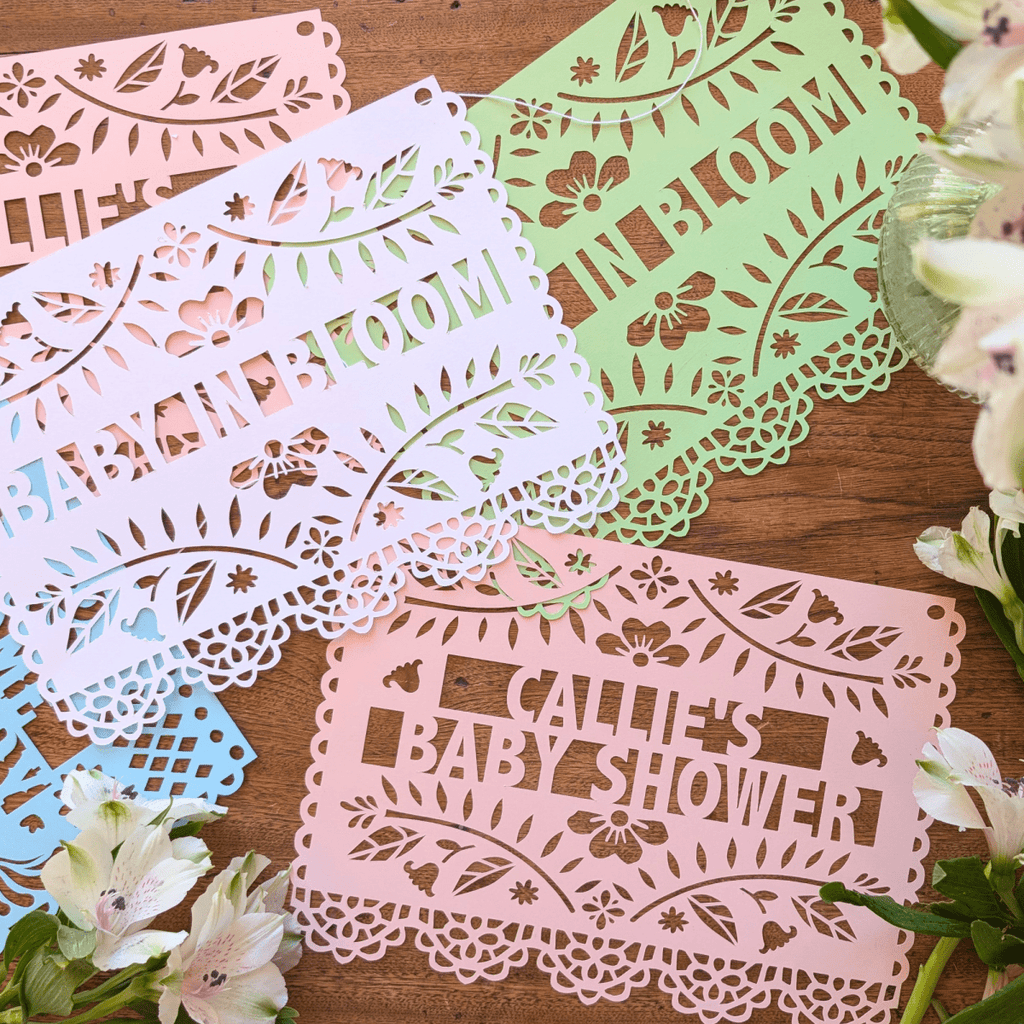 Custom Baby in Bloom Shower Banner - Lula Flora