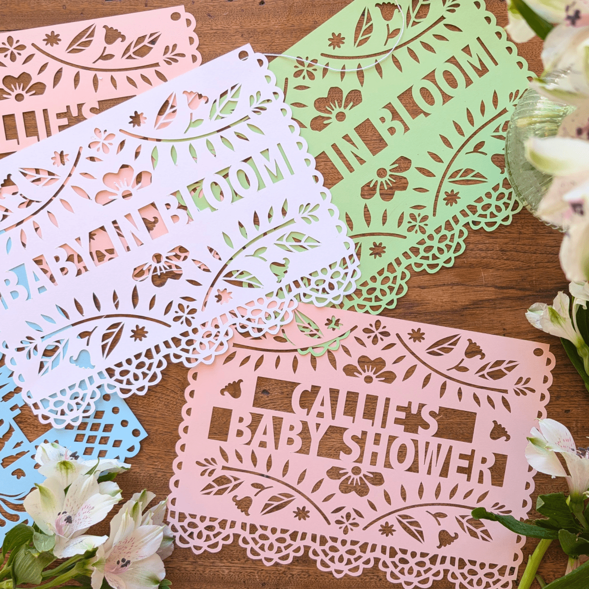 Custom Baby in Bloom Shower Banner - Lula Flora