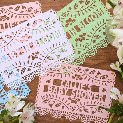 Custom Baby in Bloom Shower Banner - Lula Flora