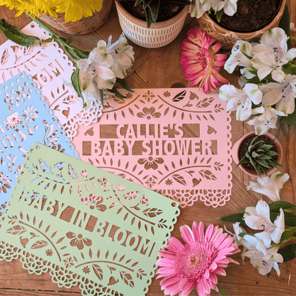 Custom Baby in Bloom Shower Banner - Lula Flora
