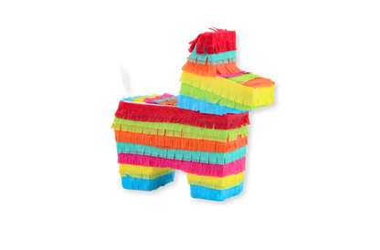 Mini Donkey Piñata Party Favors - Bright Boy Mix | Set of 3