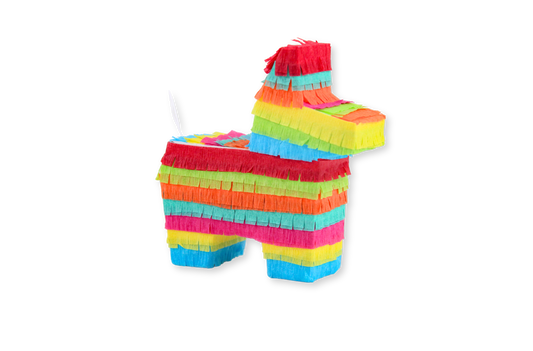 Mini Donkey Piñata Party Favors - Bright Boy Mix | Set of 3