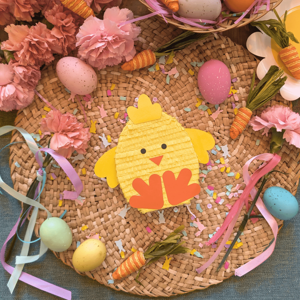 Personalized Easter Chick Mini Piñata Gift Box - Lula Flora