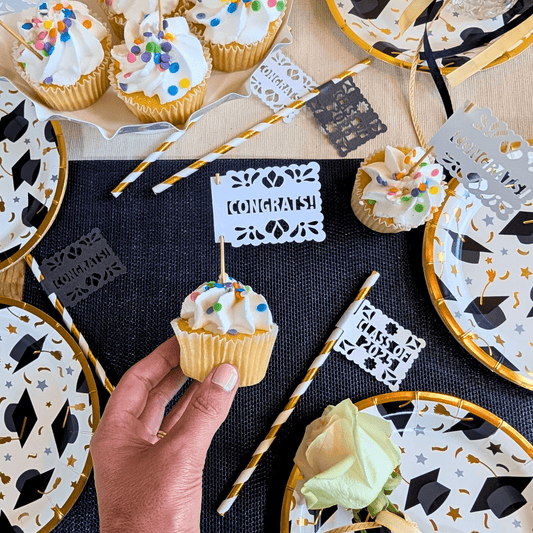 Fiesta Graduation Class of 2025 Cupcake Toppers - Lula Flora
