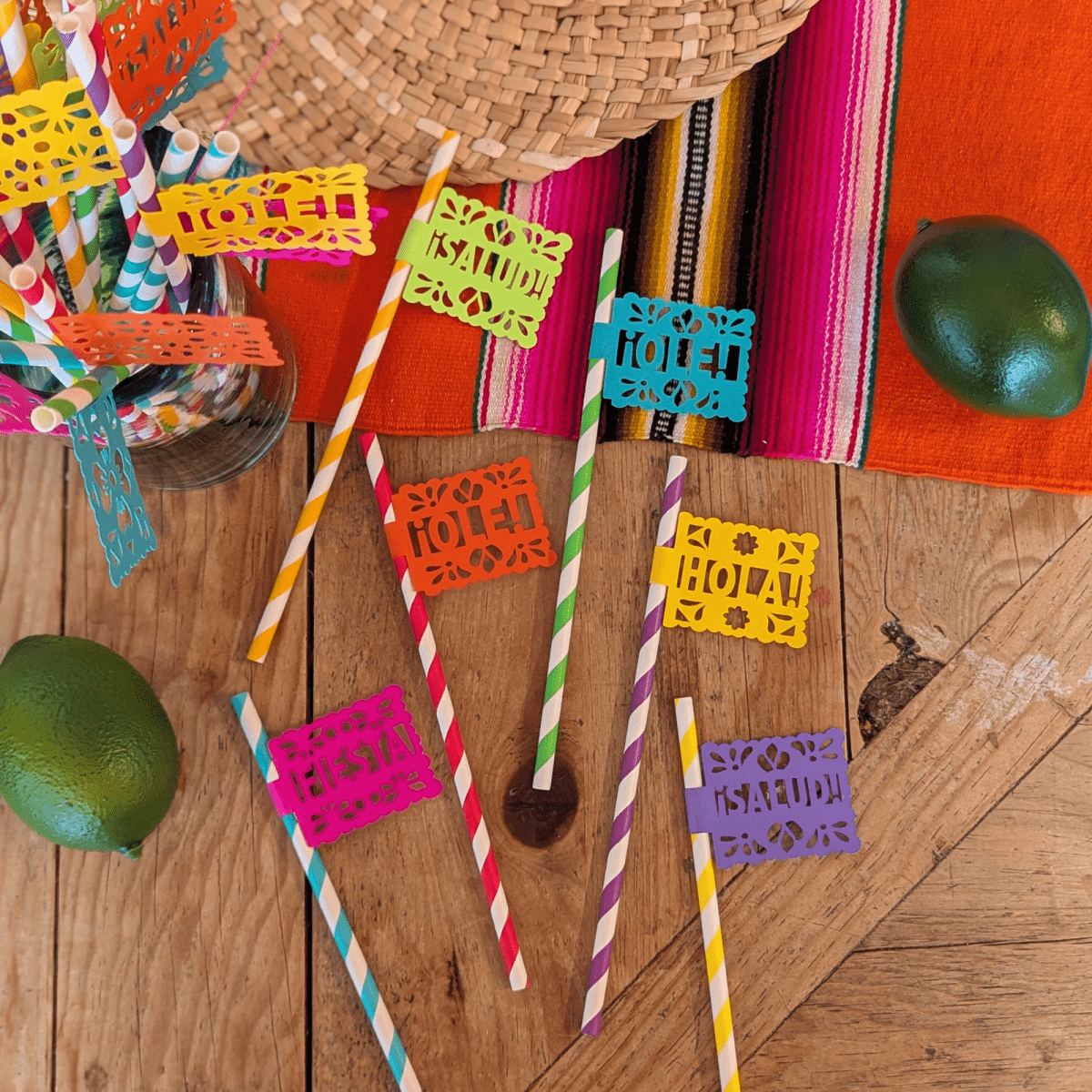 Fiesta Party Paper Straws - Lula Flora
