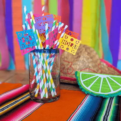 Fiesta Party Paper Straws - Lula Flora