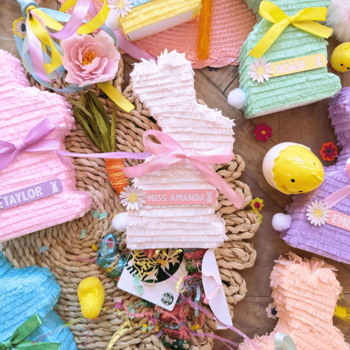Personalized Easter Bunny Mini Piñata Gift Box - Lula Flora