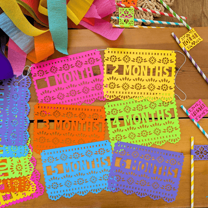 First Fiesta 12 Month Birthday Banner - Lula Flora