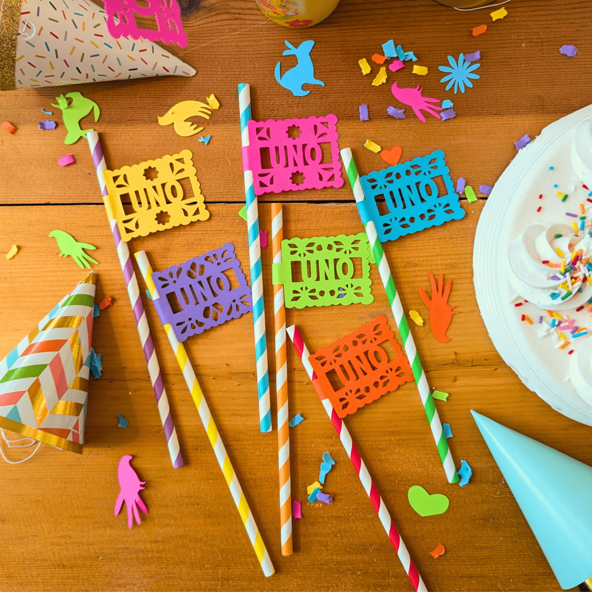 First Fiesta Party Paper Straws - Lula Flora
