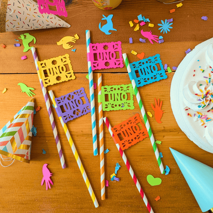 First Fiesta Party Paper Straws - Lula Flora