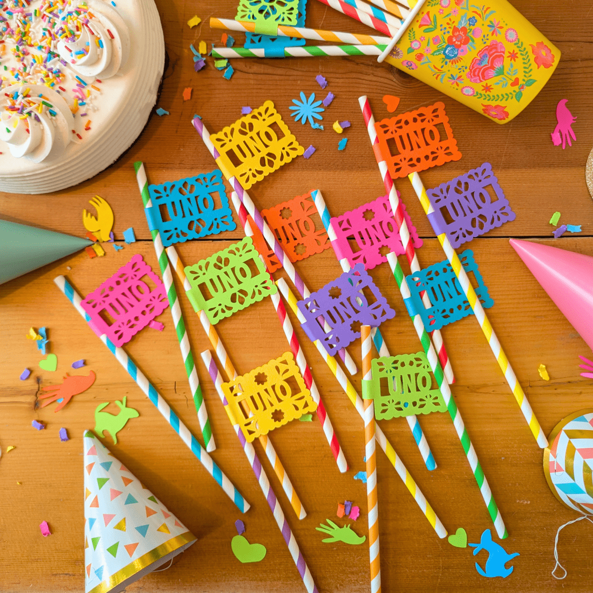 First Fiesta Party Paper Straws - Lula Flora