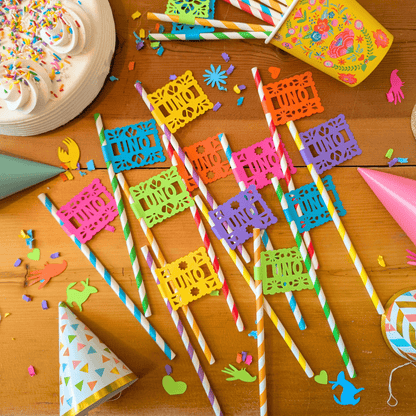 First Fiesta Party Paper Straws - Lula Flora
