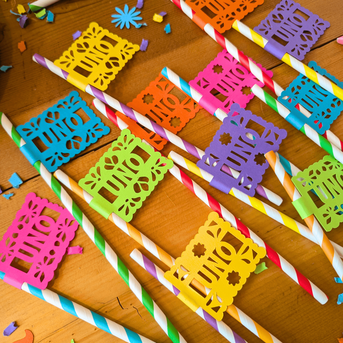 First Fiesta Party Paper Straws - Lula Flora
