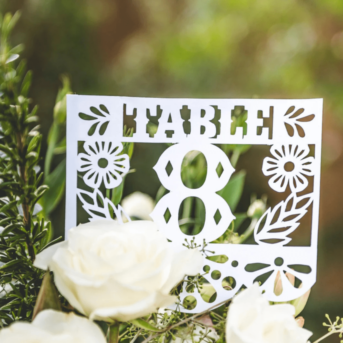 Floral Design Wedding Table Numbers - Lula Flora