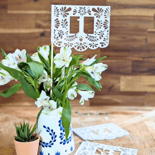 Hacienda Talavera Style Table Numbers - Lula Flora