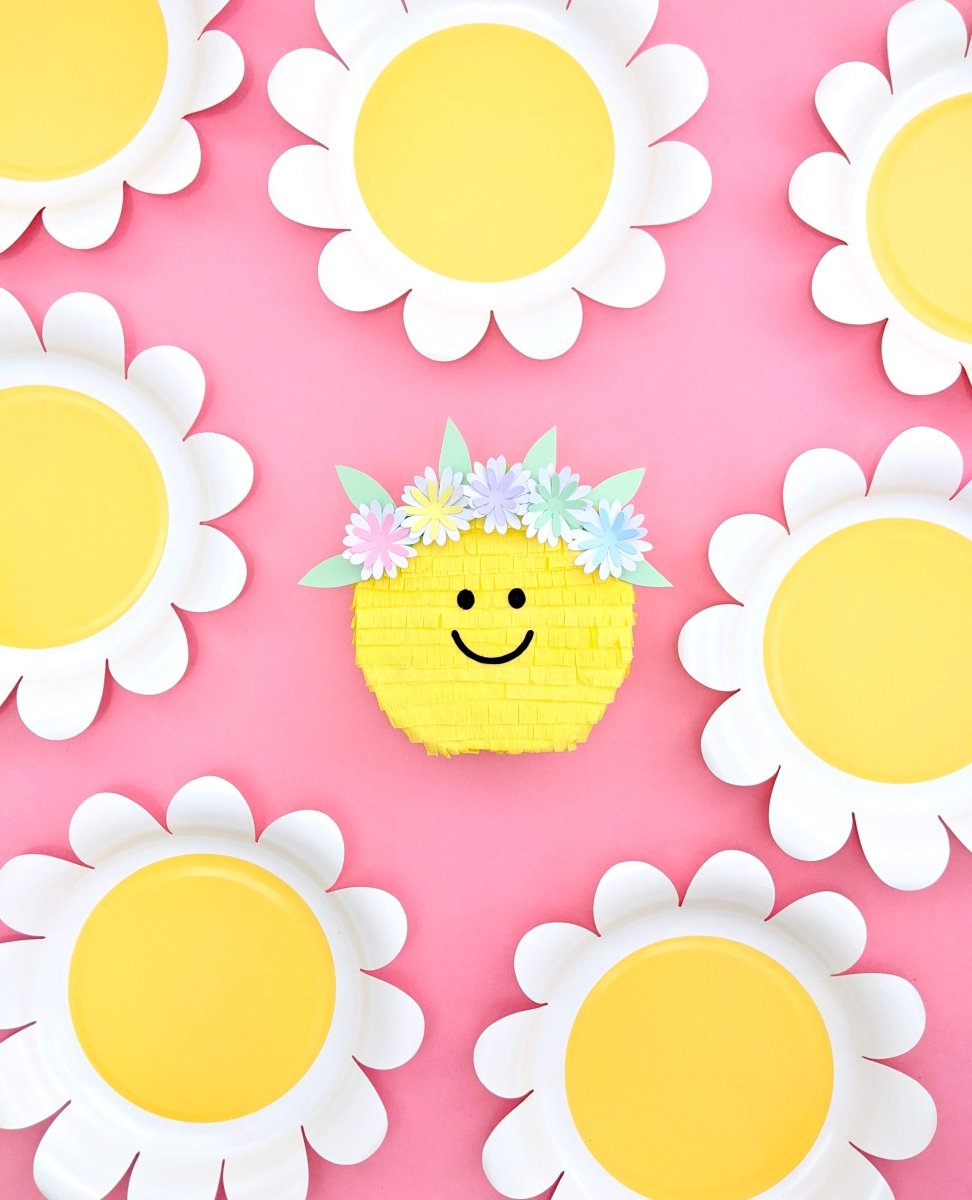 Happy Hippie Smiley Face Mini Piñata Party Favor - Lula Flora