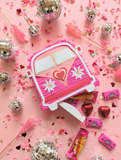 Hippie Van Valentine Mini Piñata - Lula Flora