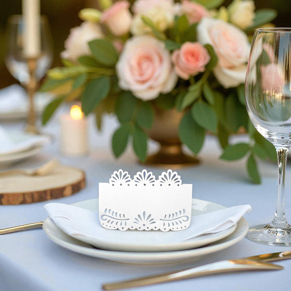 Lace Design Tent Cards | Set of 12