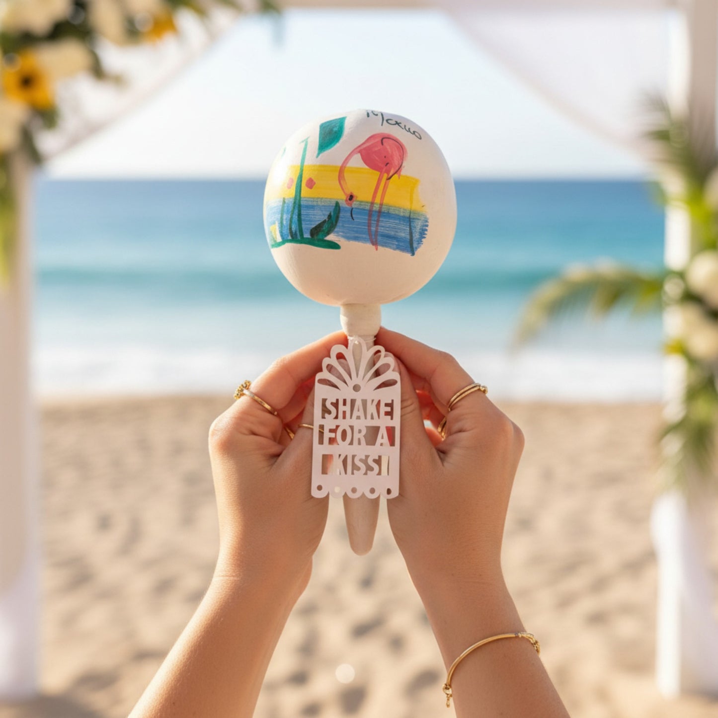 Maraca Favor Tags | Mexican & Destination Wedding Decor