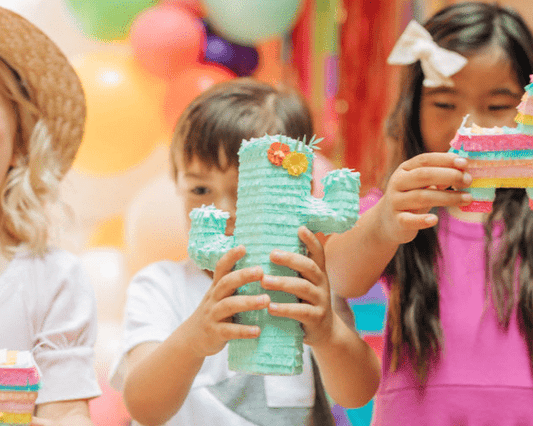 Mini Cactus Party Favor Piñata - Mint | Set of 3 - Lula Flora