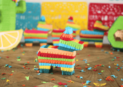 Mini Donkey Piñata Party Favors - Bright Boy Mix | Set of 3 - Lula Flora