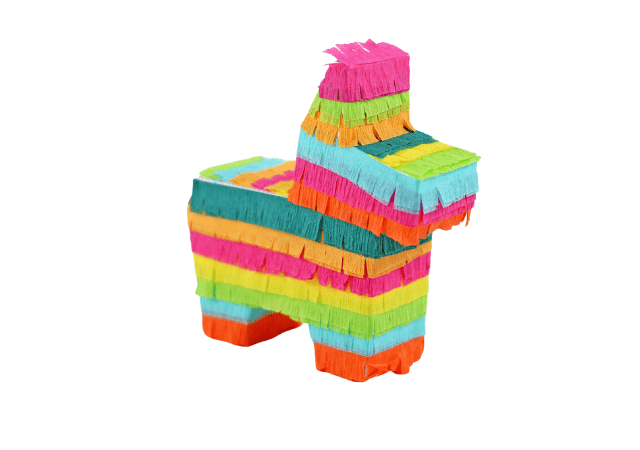 Mini Donkey Piñata Party Favors - Bright Fiesta Mix | Set of 3 - Lula Flora