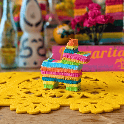 Mini Donkey Piñata Party Favors - Bright Fiesta Mix | Set of 3 - Lula Flora
