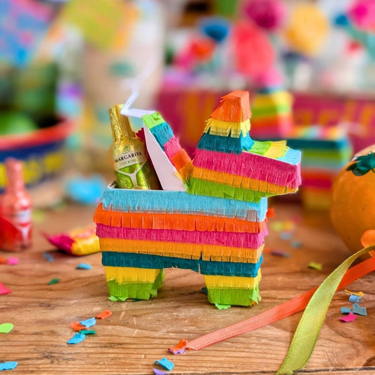 Mini Donkey Piñata Party Favors - Bright Fiesta Mix | Set of 3 - Lula Flora