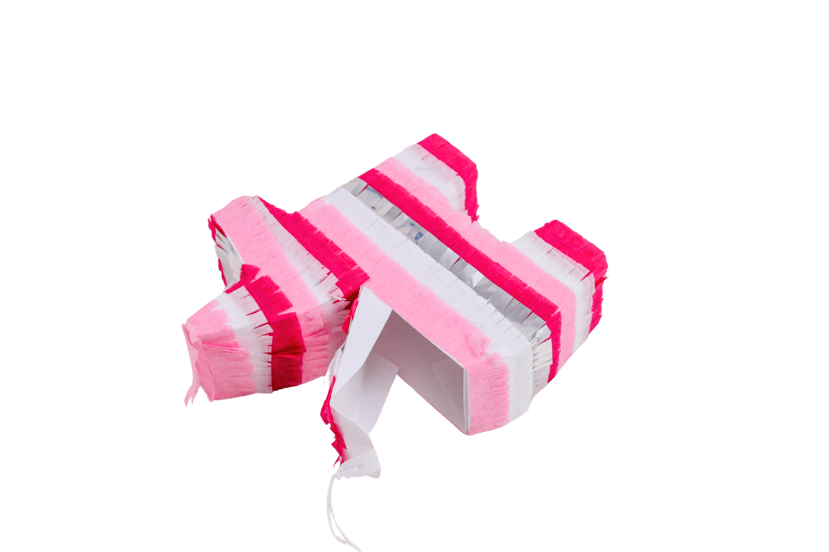 Mini Donkey Piñata Party Favors - Pink and Silver Mix | Set of 3 - Lula Flora