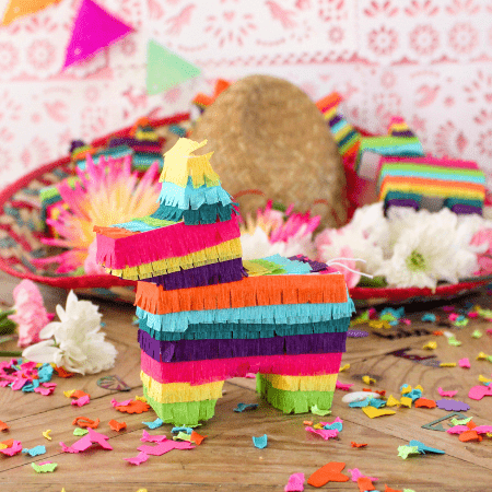 Mini Donkey Piñata Party Favors - Purple Bright Mix | Set of 3 - Lula Flora