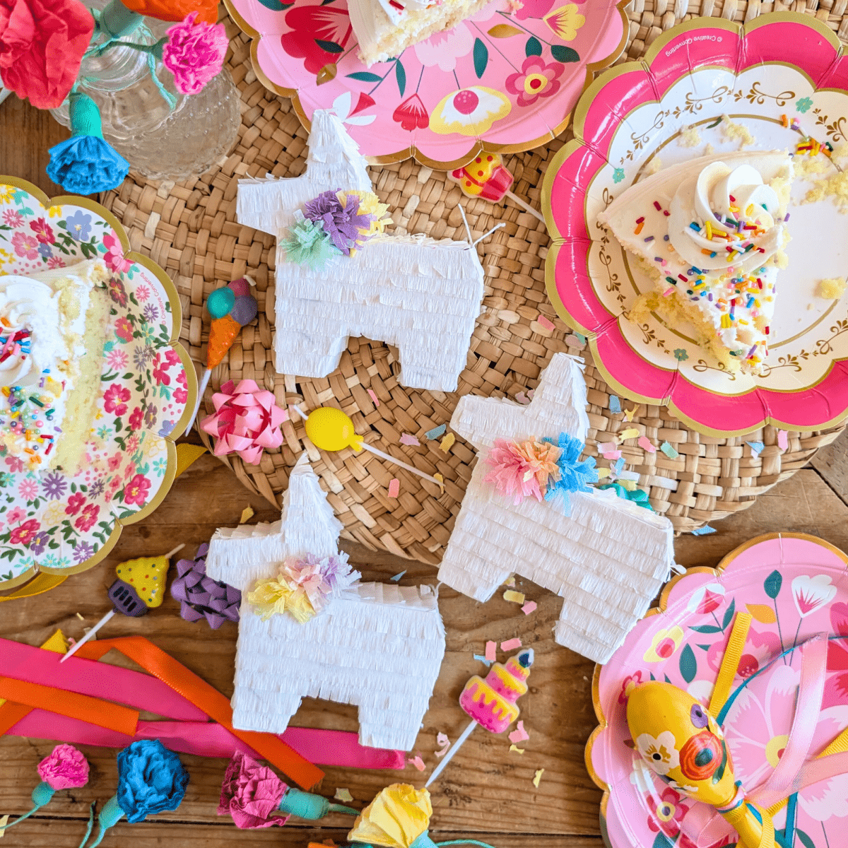 Mini Fiesta Donkey Pinata Favors | Set of 3 - Lula Flora