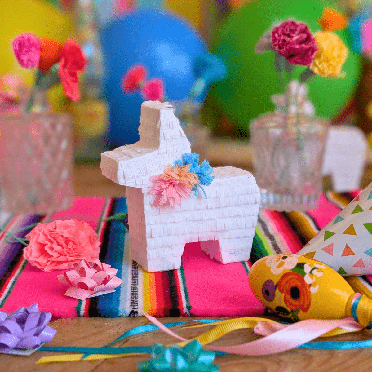 Mini Fiesta Donkey Pinata Favors | Set of 3 - Lula Flora