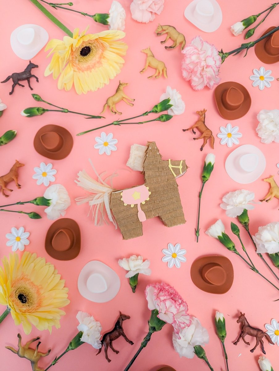 Mini Horse Piñata Party Favors - Tan | Set of 3 - Lula Flora