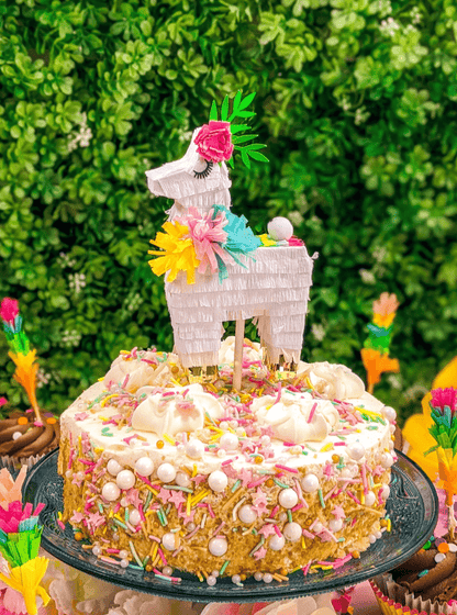 Mini Llama Piñata Cake Topper - Lula Flora