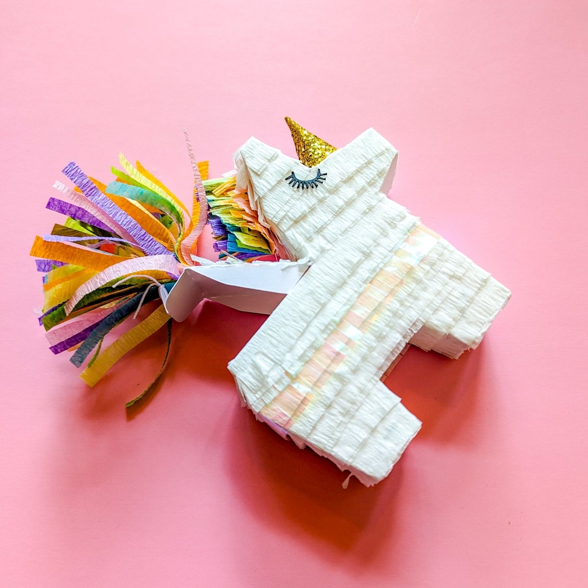 Mini Unicorn Piñata Party Favors | Set of 3 Pastel Rainbow - Lula Flora