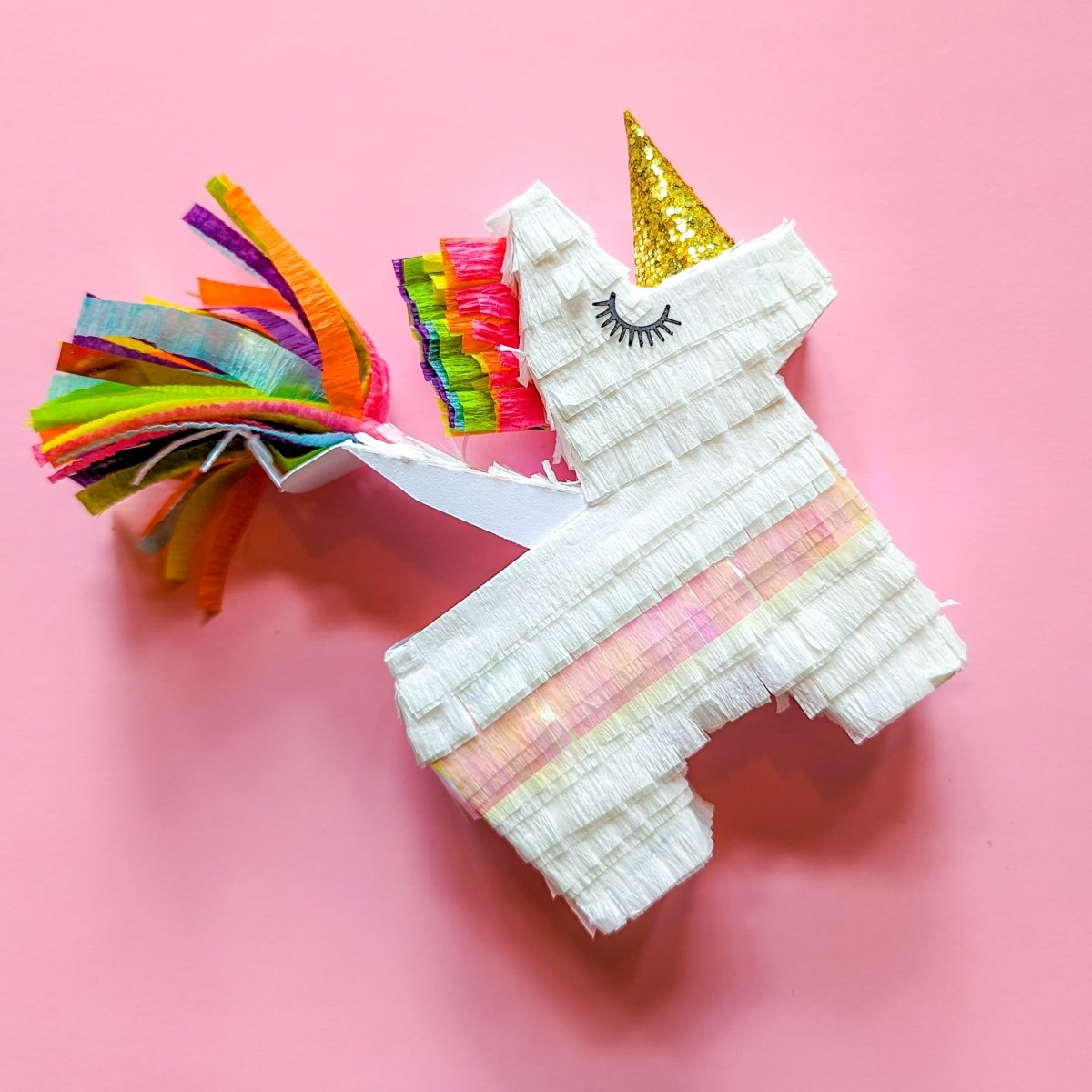 Mini Unicorn Piñata Party Favors | Set of 3 Rainbow - Lula Flora