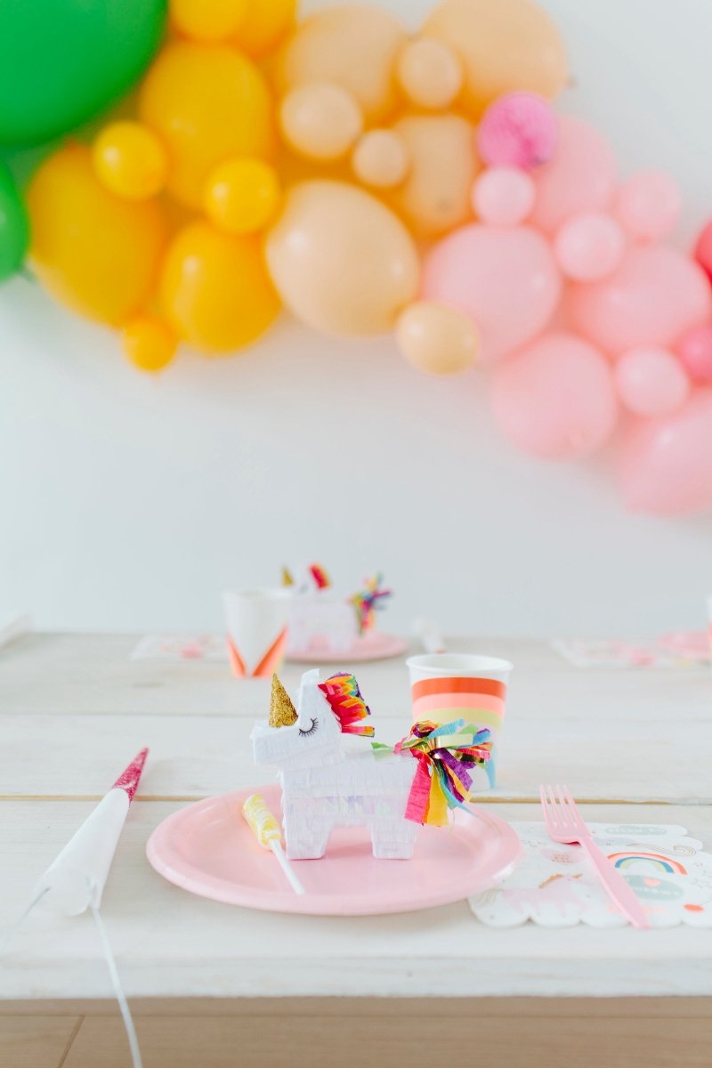 Mini Unicorn Piñata Party Favors | Set of 3 Rainbow - Lula Flora