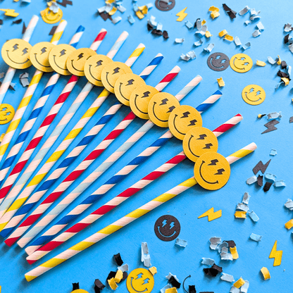 One Cool Dude Party Straws - Lula Flora