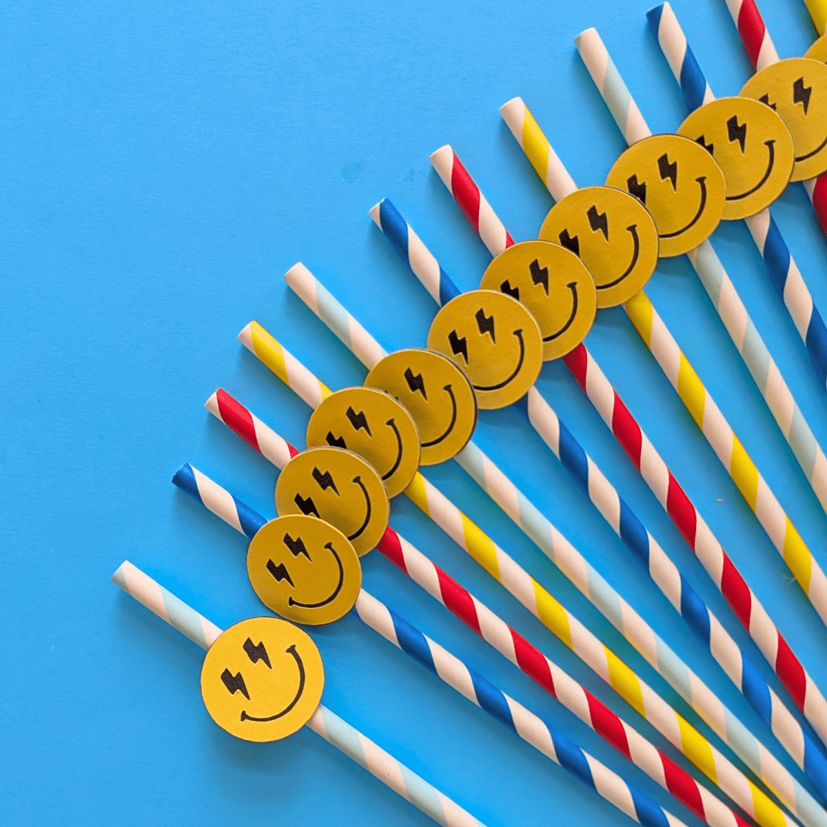 One Cool Dude Party Straws - Lula Flora