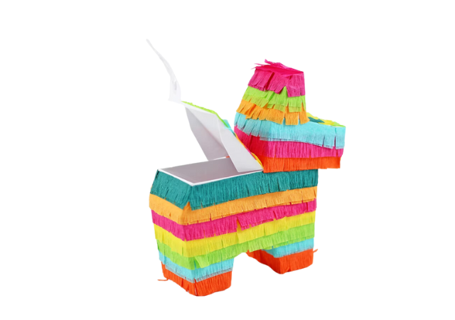 Mini Donkey Piñata - Bright Fiesta