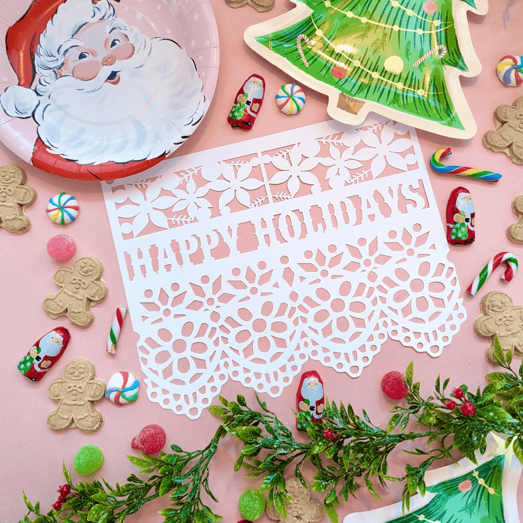Custom Papel Picado Holiday Banner - Lula Flora
