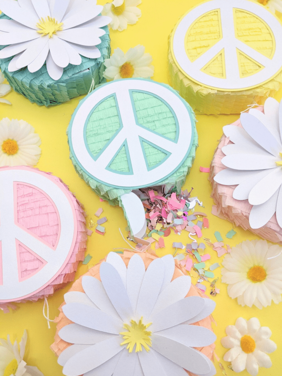 Peace Sign Mini Piñata - Lula Flora