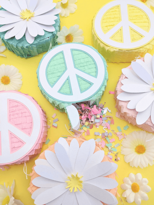 Peace Sign Mini Piñata - Lula Flora