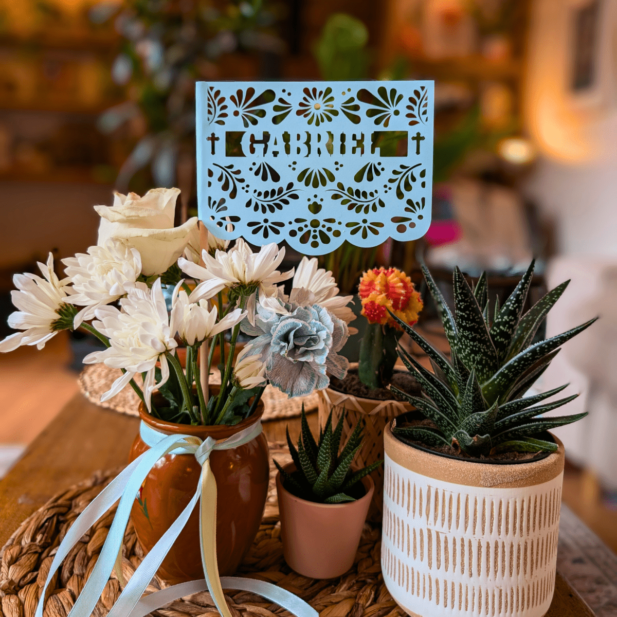 Personalized Cielito Lindo Baptism Flags - Lula Flora