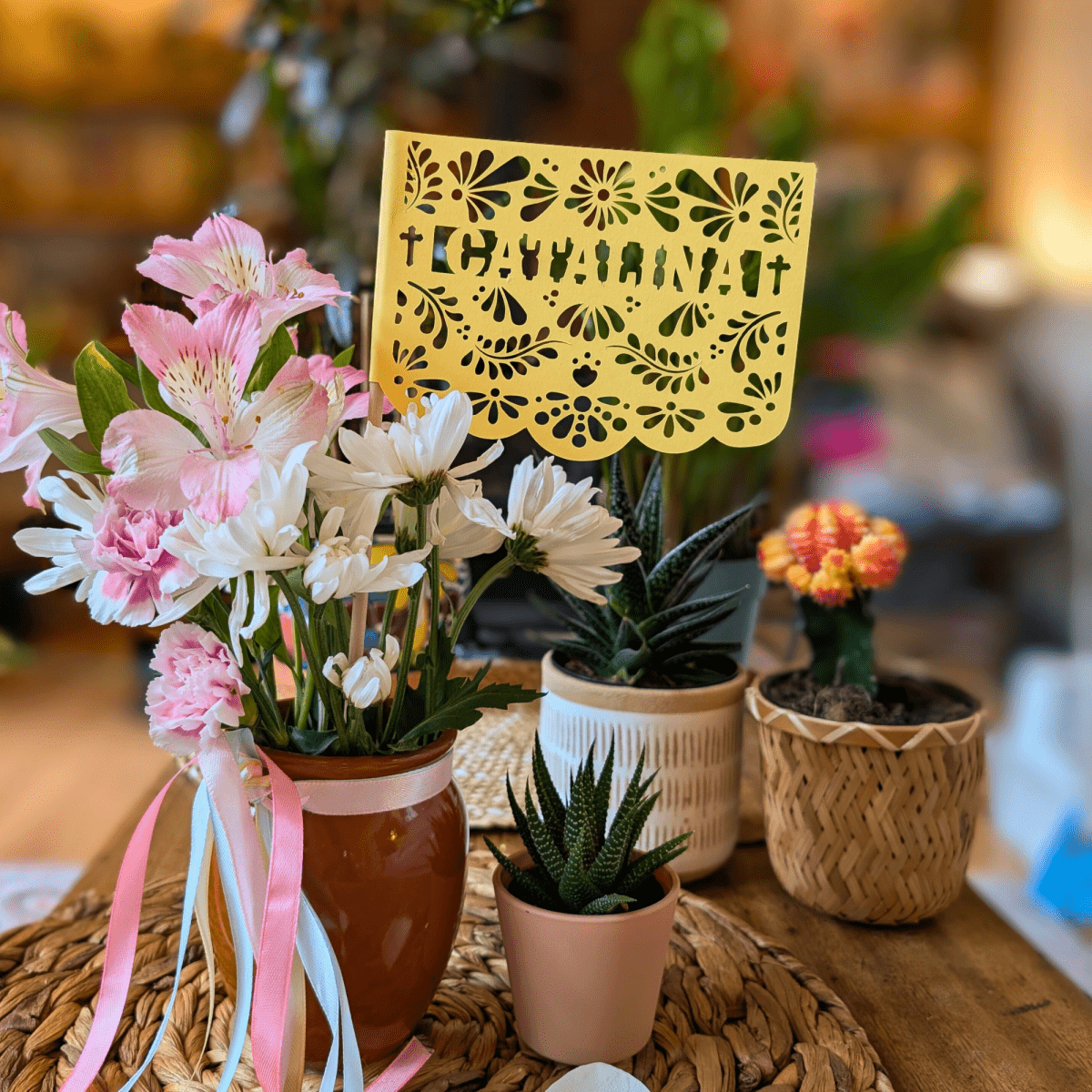 Personalized Cielito Lindo Baptism Flags - Lula Flora