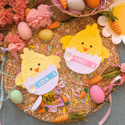 Personalized Easter Chick Basket Stuffer - Girl - Lula Flora